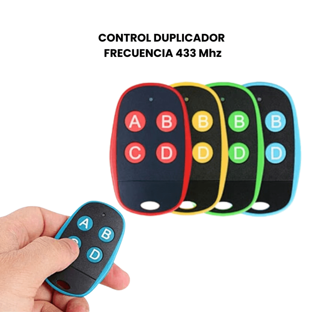 Duplicador Mando Garaje 433MHZ 4 En 1 – Clonador Inalámbrico Copia Mando A Distancia (Unbranded)