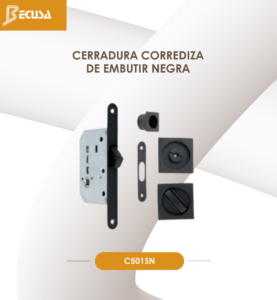 CERRADURA CORREDIZA C501BL BECUSA